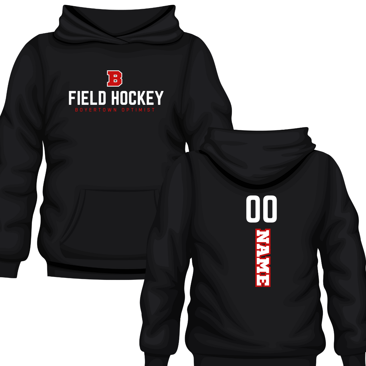 Boyertown Field Hockey All State Hoodie Custom Name & Number