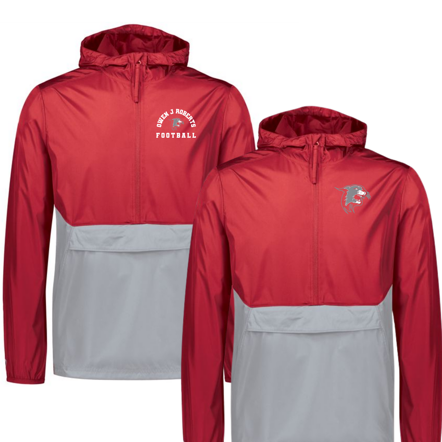 OJR Football Pullover Packable Jacket