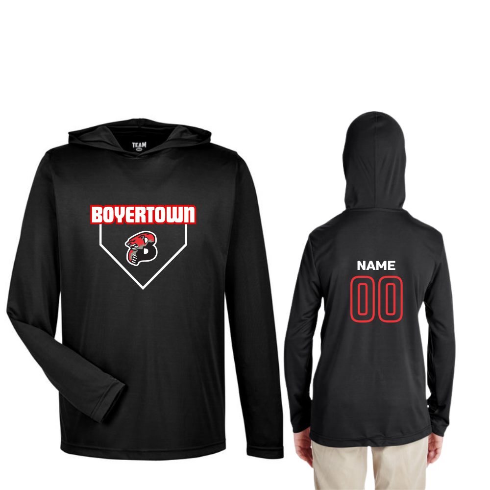 Boyertown Travel Baseball Dri Fit LS Hooded Tee Custom Name & Number Elevate