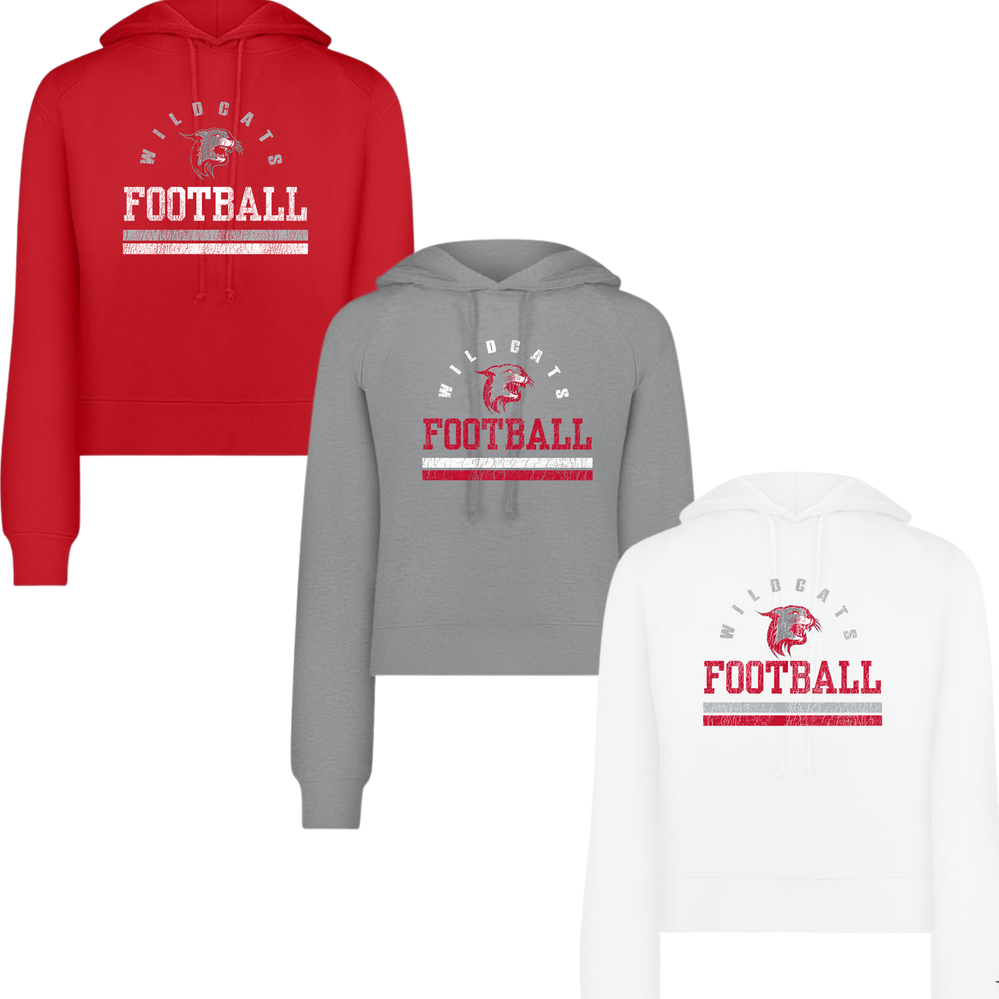 OJR Football Cropped Ladies Hoodie - 2 Designs Available