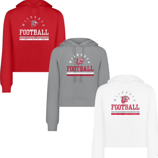 OJR Football Cropped Ladies Hoodie - 2 Designs Available