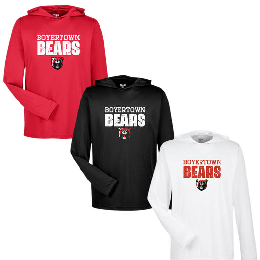 NHUF Performance Long Sleeve W/Hood Grit