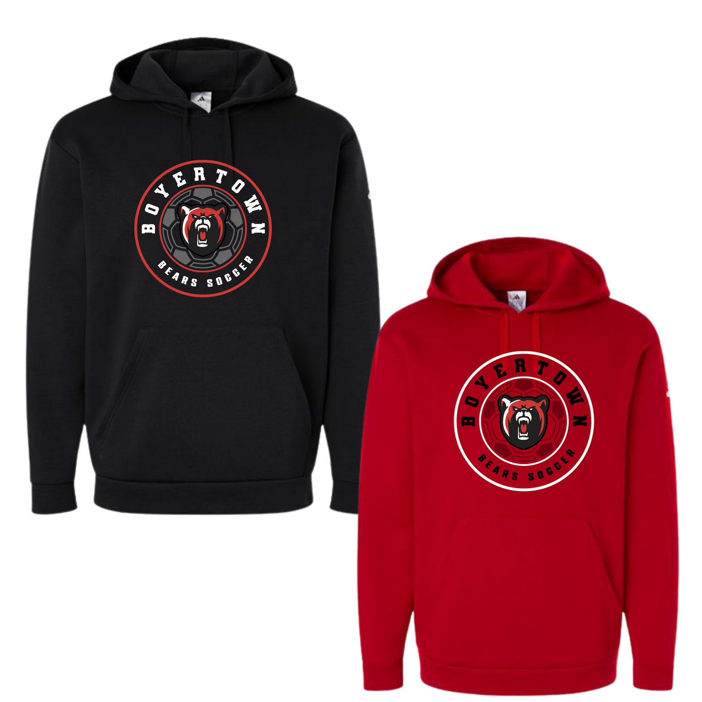 Boyertown Boys Soccer Adidas Brand Hoodie - Corner