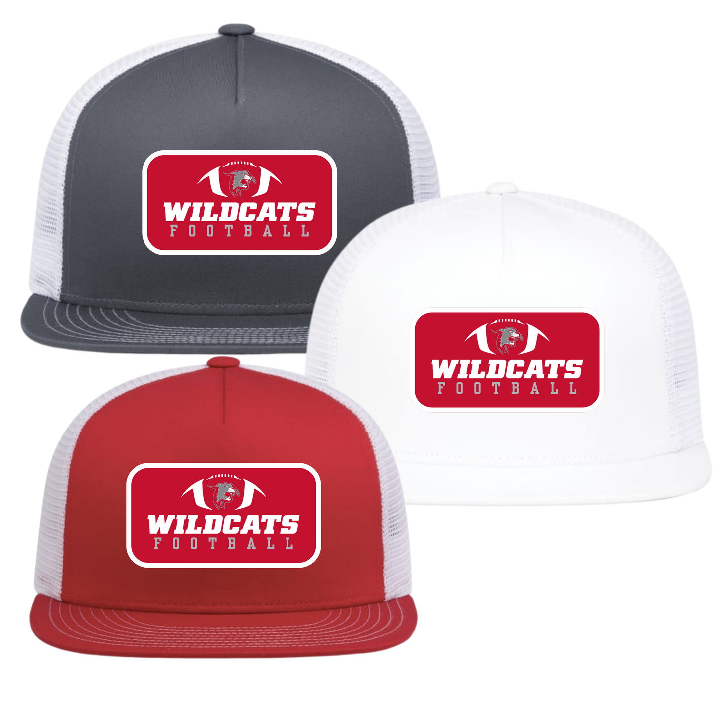 OJR Football Flat Brim Trucker Patch Hat