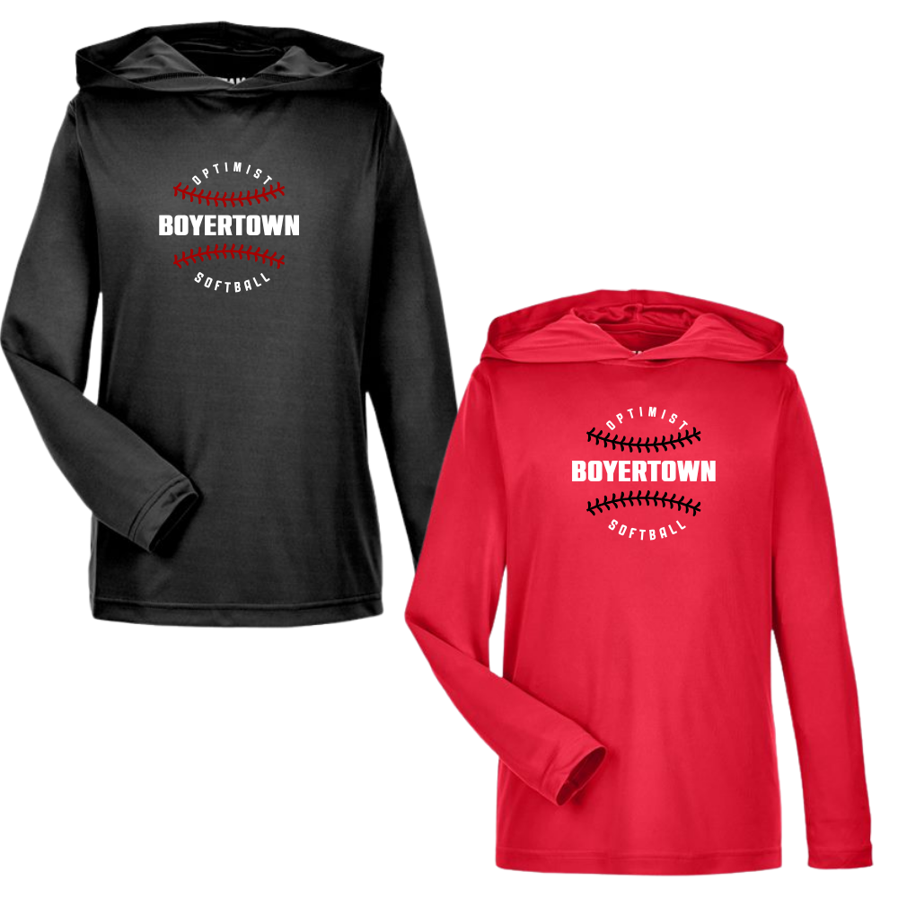 Boyertown Optimist Softball LS Hooded Performance Seams