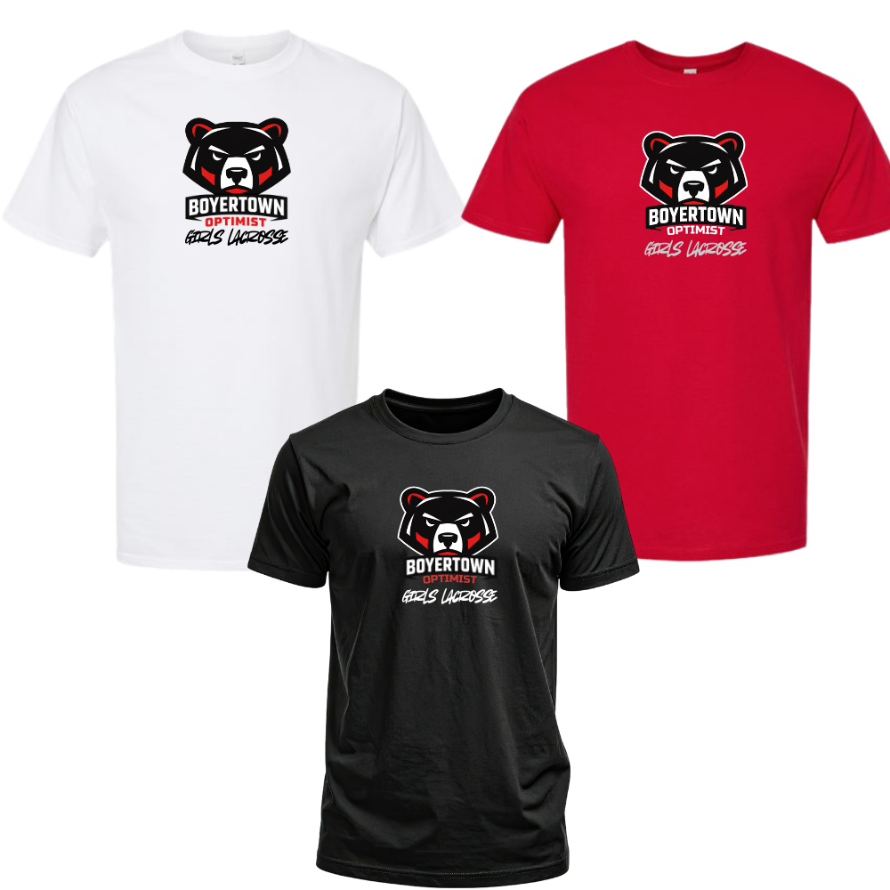 Boyertown LAX Bear Nuevo Unisex Blended Tee
