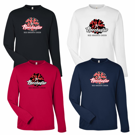 NRK Unisex LS Performance Tee Cheer Drop