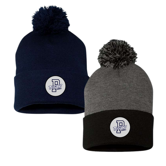 Pottstown Trojans Football Beanie W/Pom Pom