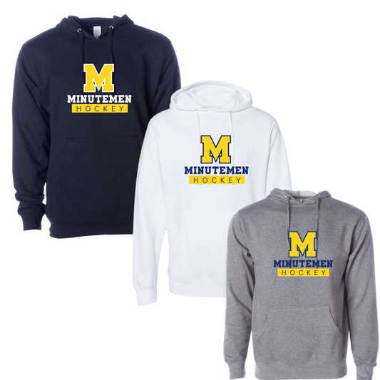 Minutemen Ice Hockey Hoodie Unisex Varsity