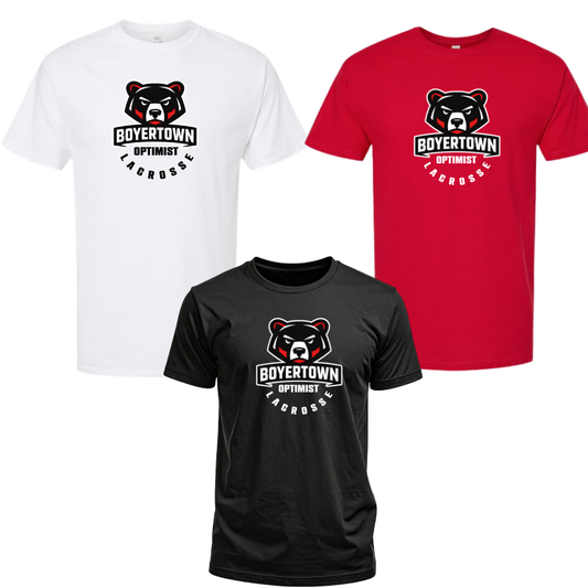 Boyertown LAX Bear Nuevo Reverse Unisex Tee