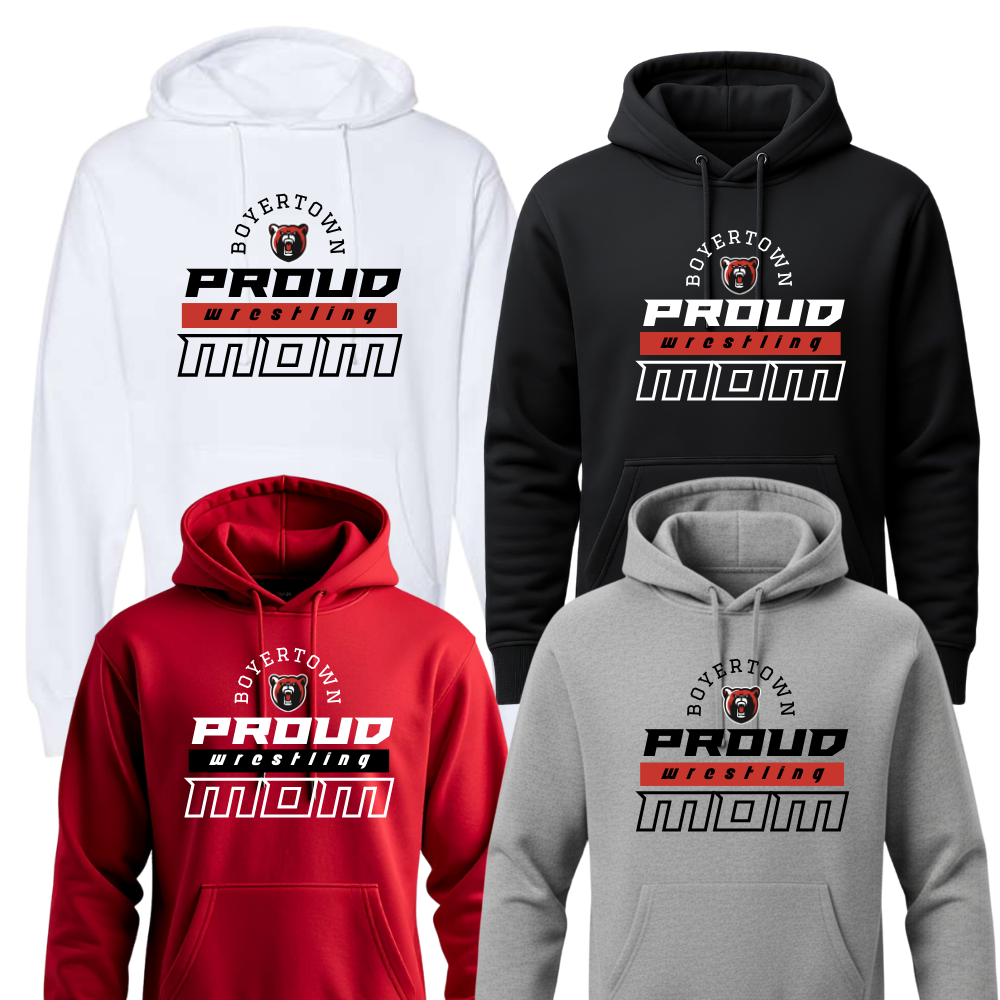 Boyertown MS Wrestling MOM Hoodie
