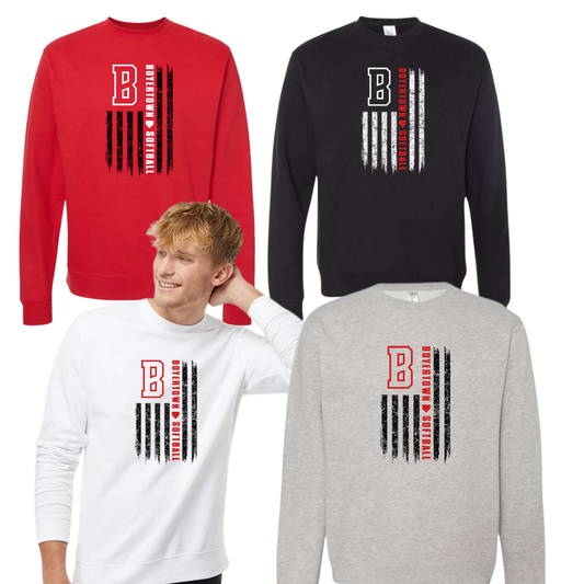 Boyertown Optimist Softball Unisex Crewneck Sweatshirt Nation