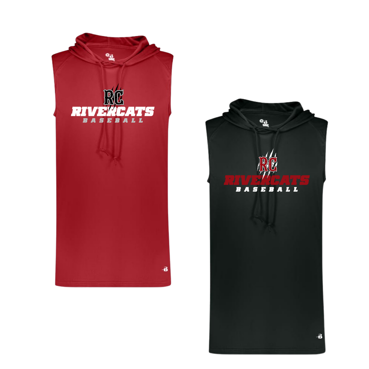 Rivercats Sleevless Training Tee With Hood Dugout
