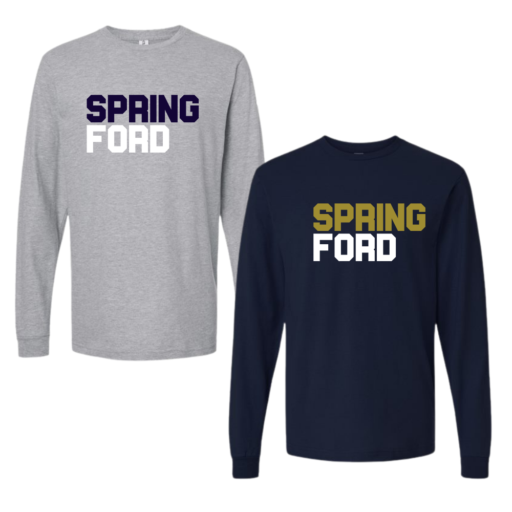 Spring-Ford Wrestling Basic Toughness LS Cotton Tee