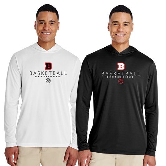 Boyertown Basketball Courtside Hooded Performance LS Tee