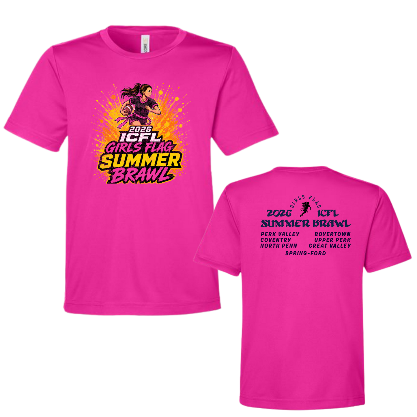 ICFL Girls Flag Football 2026 Summer Brawl ( NO CUSTOMIZATIONS )