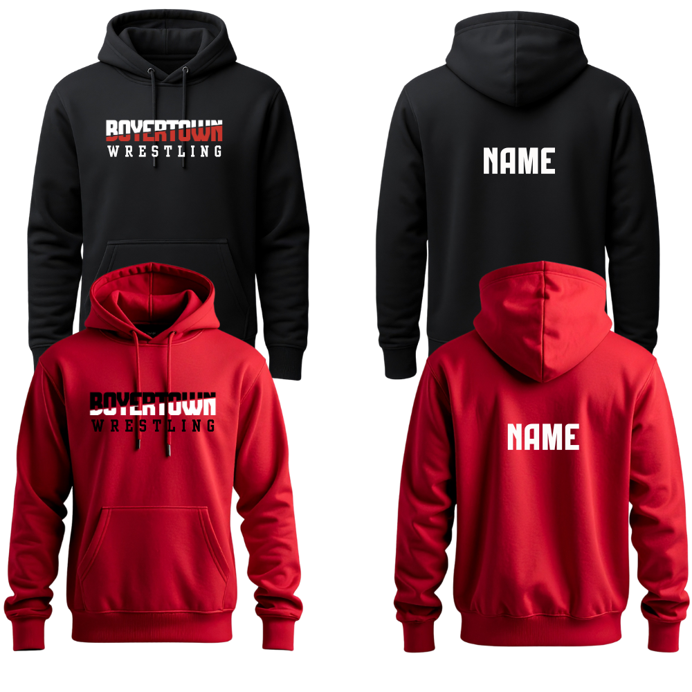 Boyertown MS Wrestling Custom Name Apparel