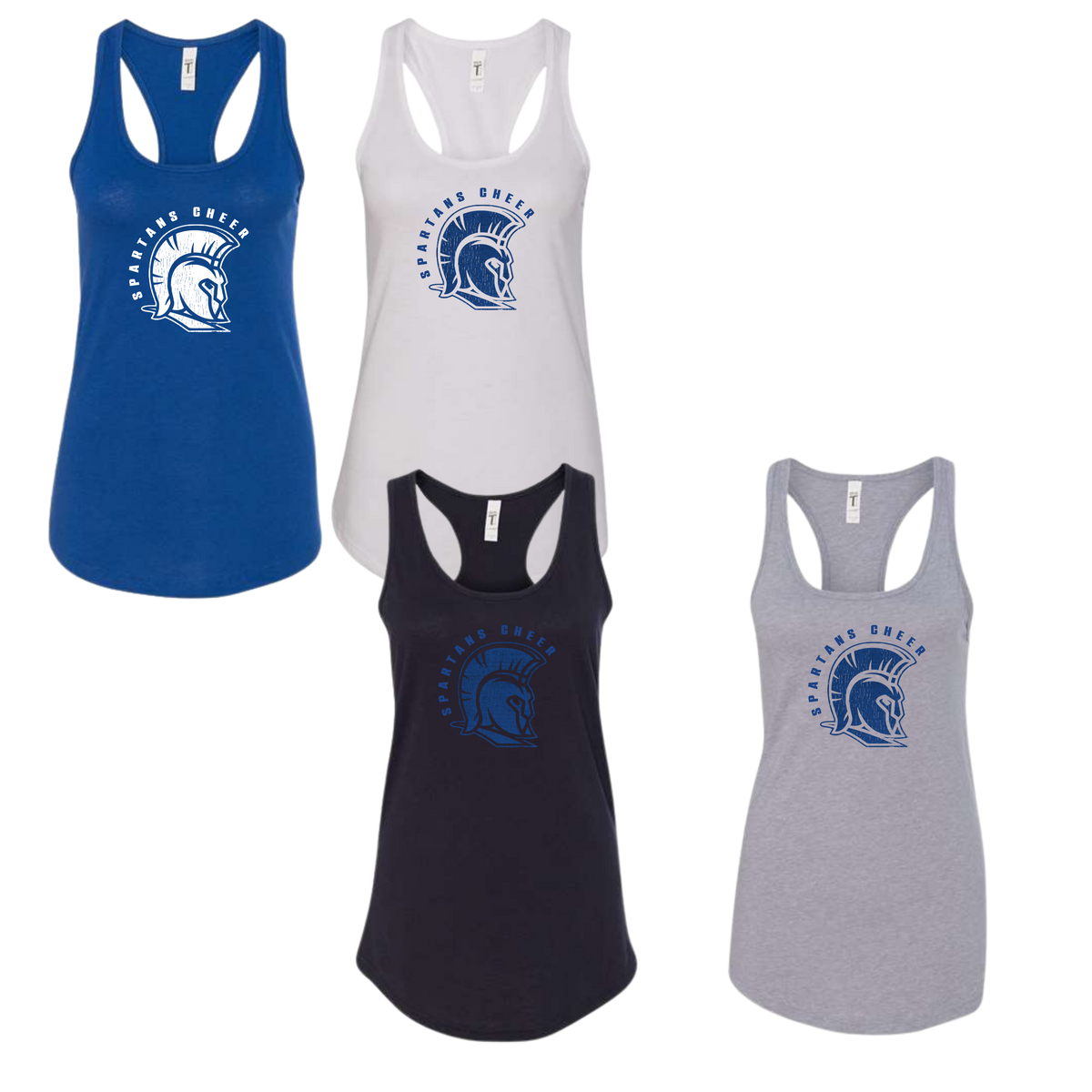 Southern Lehigh Spartans Cheer Ladies Racerback Tank -Icon