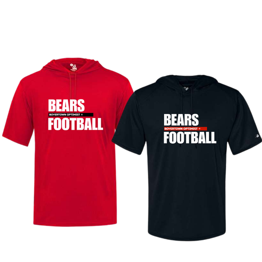 Boyertown Optimist Football Short Sleeve Hood Training Tee ICON