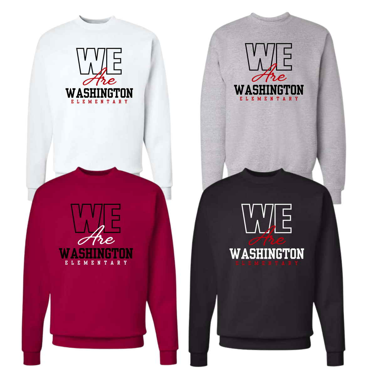 Washington Elementary Crewneck Unisex WE ARE