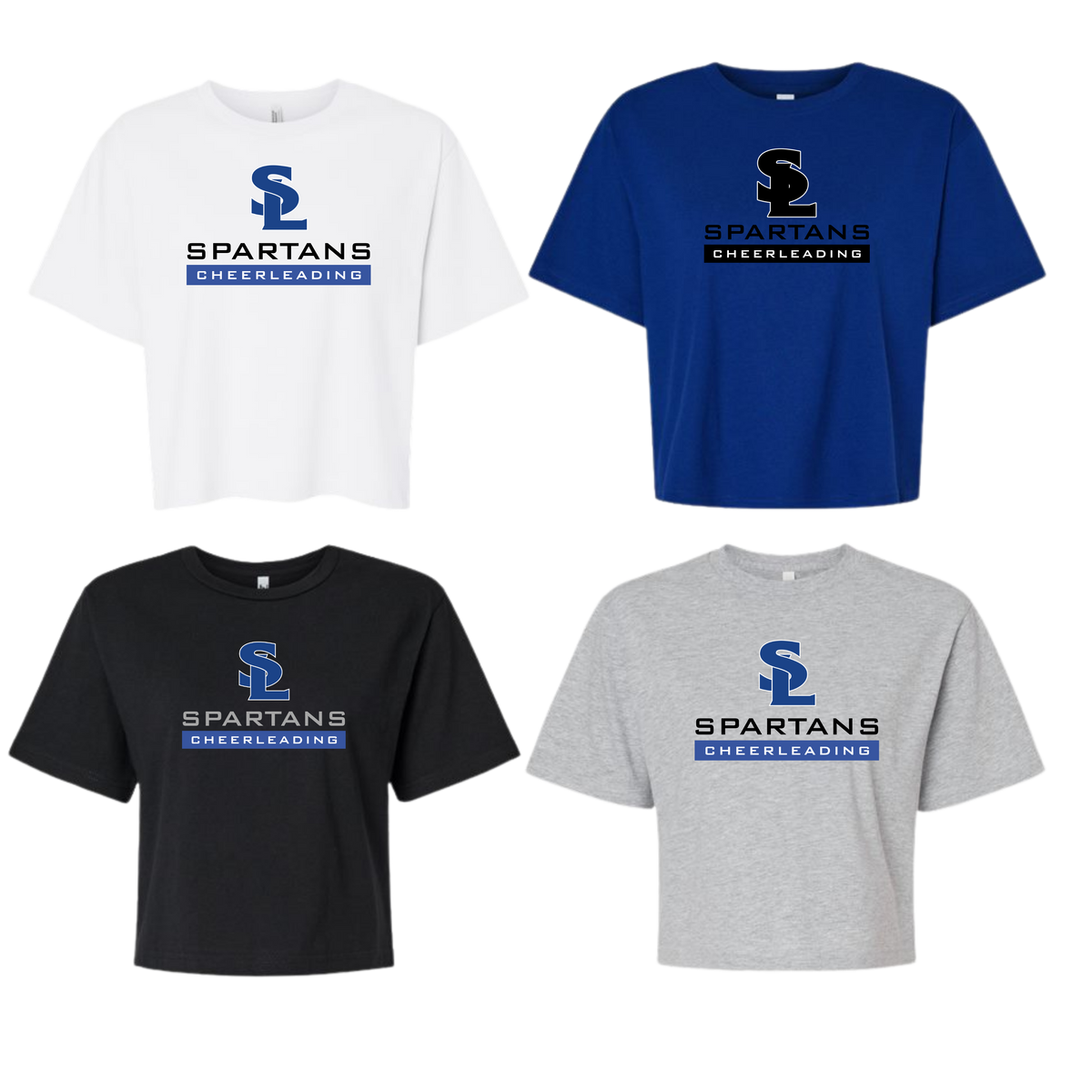 Southern Lehigh Spartans Cheer Ladies Boxy Mid Cut Tee - Campus