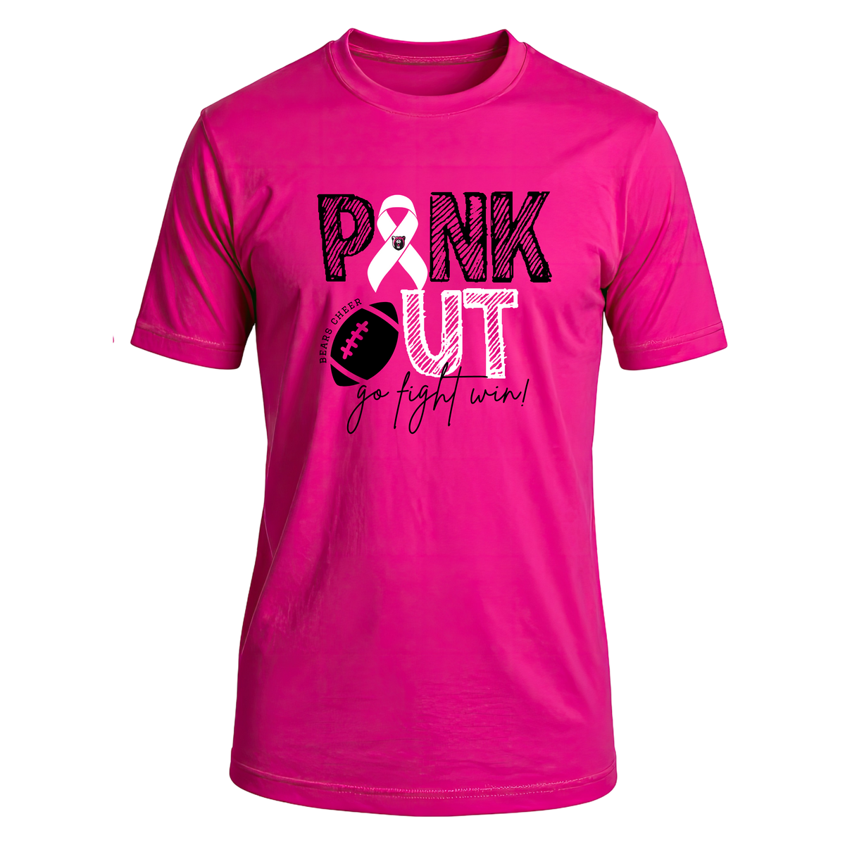 Bears Cheer Pink Out Tee