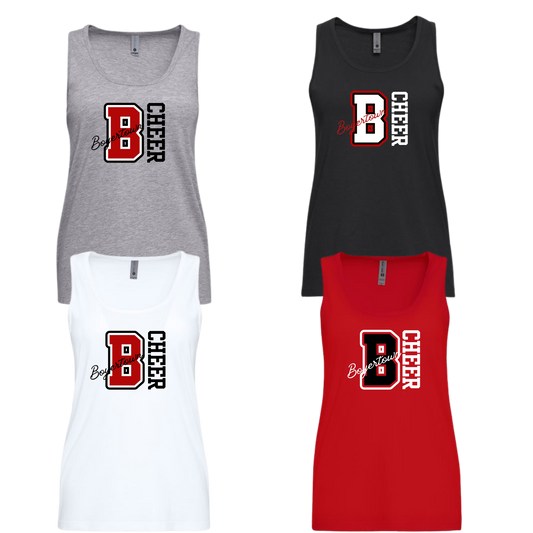 Bear Cheer Ladies Cotton Tank Top - Campus