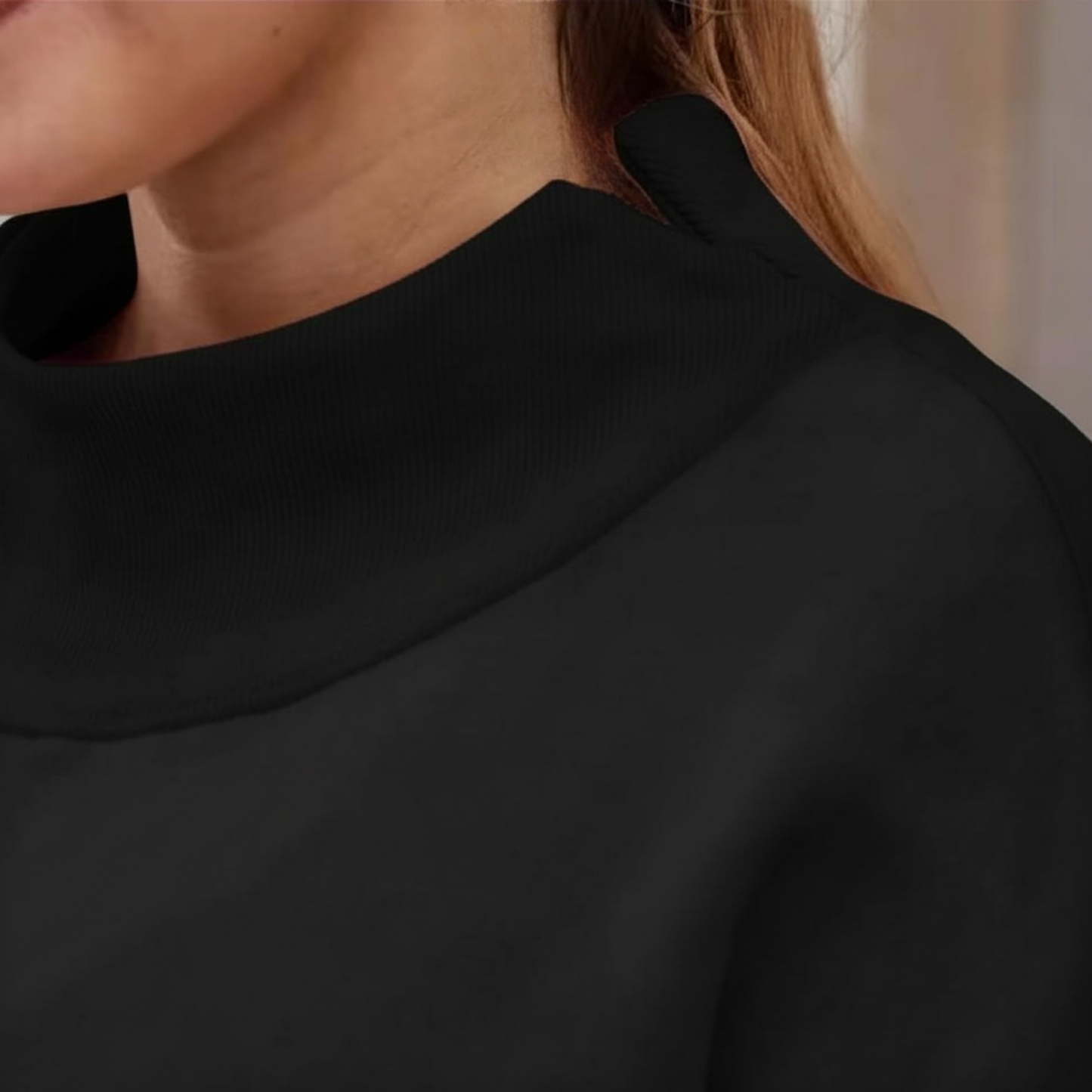 BASH Cheer Oversized Mock Neck Crew