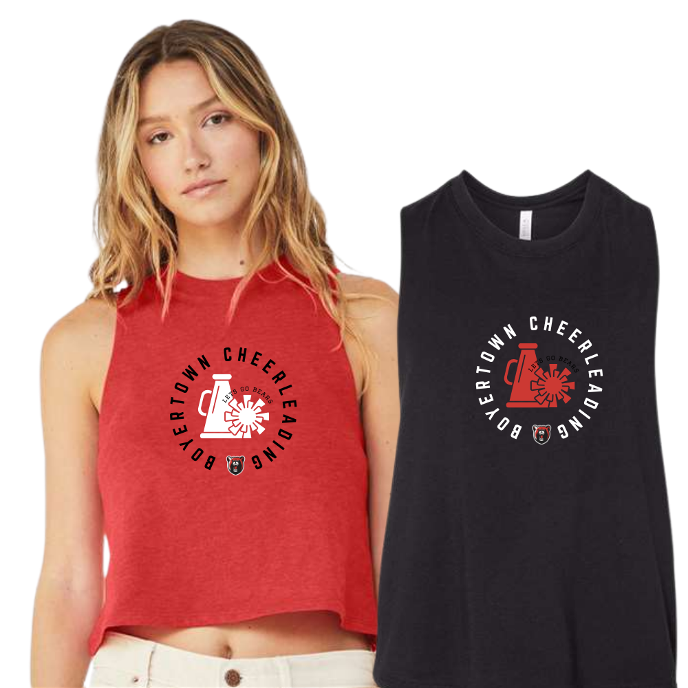 Bears Cheer Racerback Crop Top Tank
