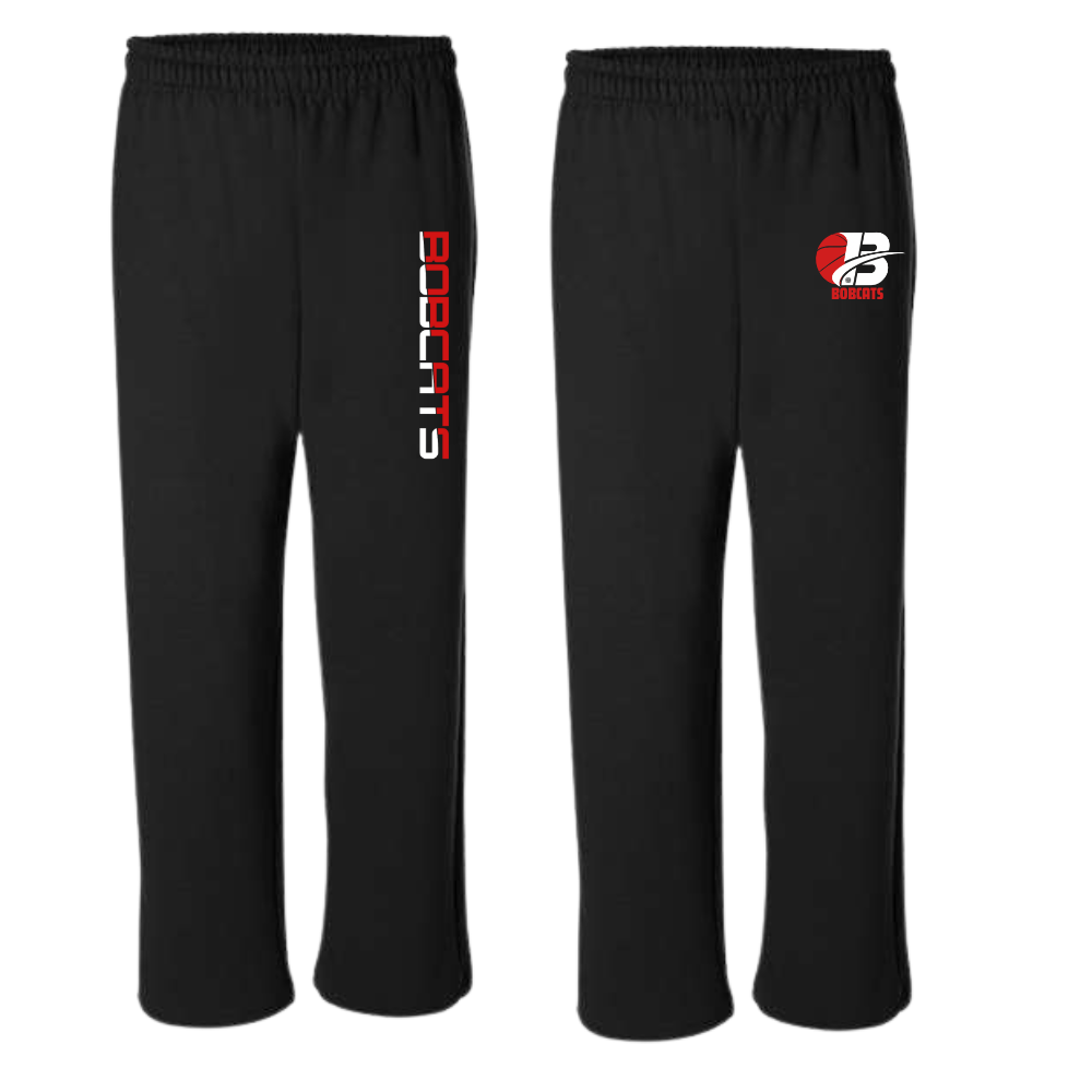 Bobcats Open Bottom Sweatpants Adult Unisex