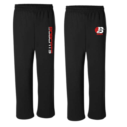 Bobcats Open Bottom Sweatpants Adult Unisex