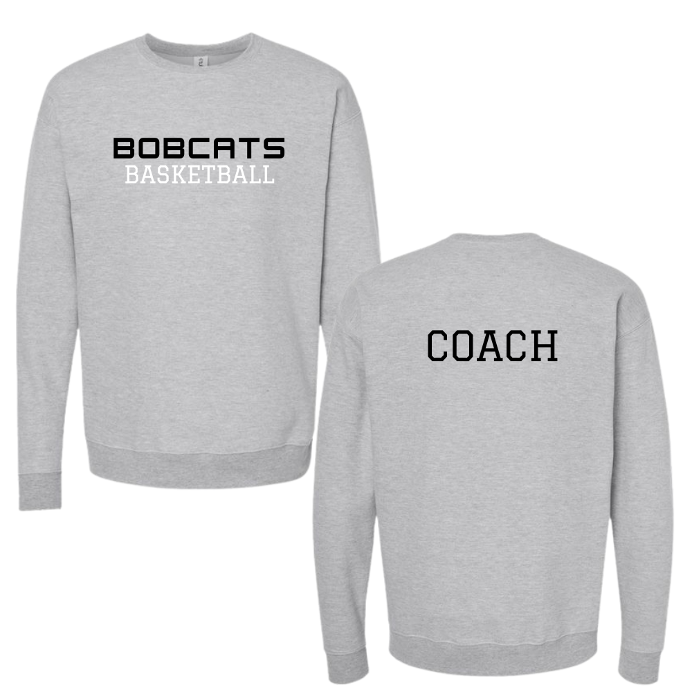 Bobcats Basketball Coach Crewneck Sweatshirt