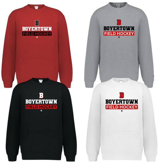 Boyertown Optimist Field Hockey Front Pocket Crewneck - Jab