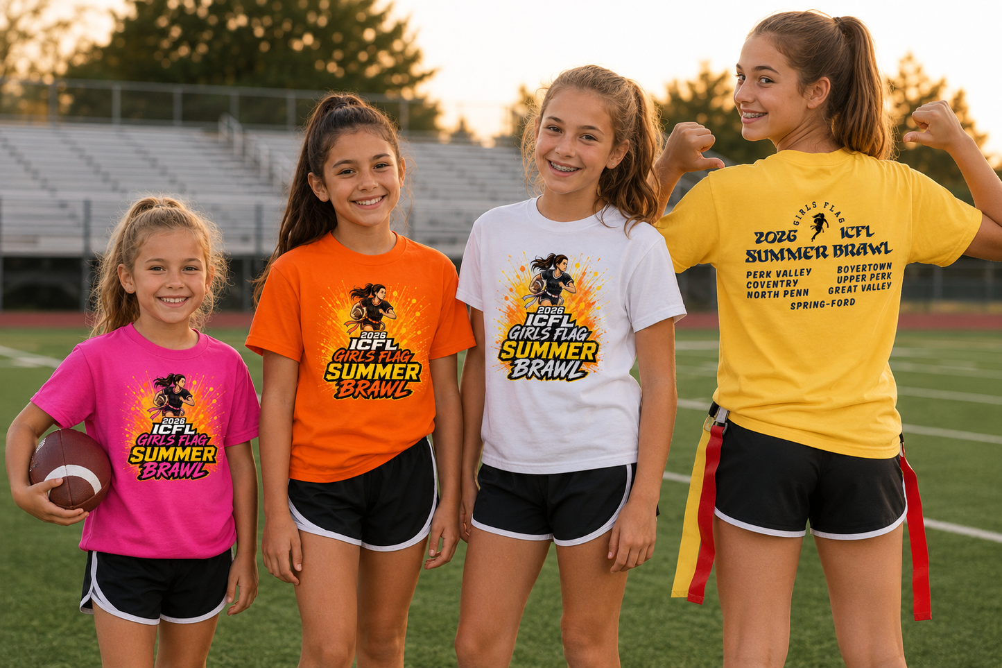 ICFL Girls Flag Football 2026 Summer Brawl ( NO CUSTOMIZATIONS )