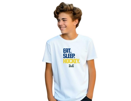 Minutemen Youth Eat.Sleep.Hockey Tee