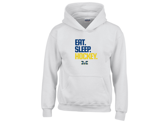 Minutemen Youth Eat.Sleep.Hockey Hoodie