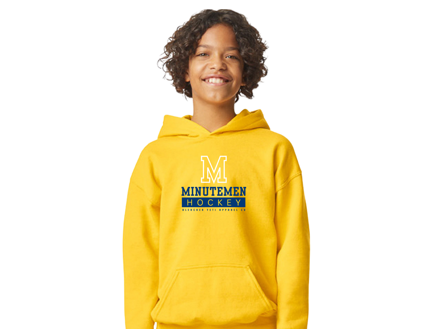 Minutemen Youth Hoodie Quad Design