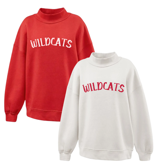 OJR Football Womens Mockneck WILDCATS