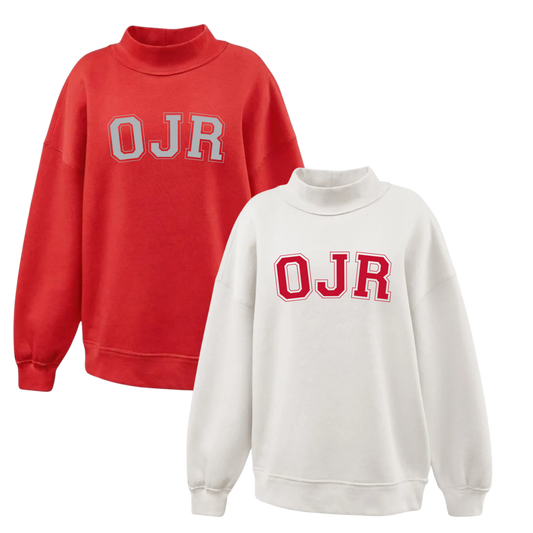OJR Football Womens Mockneck VARSITY STYLE