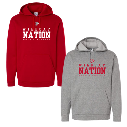 OJR Wildcats Football Adidas Brand Hoodie Mens & Womens - Wildcat Nation