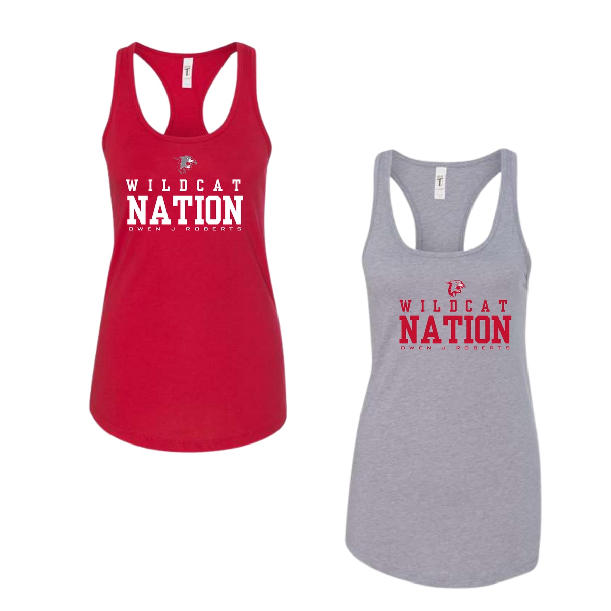 OJR Wildcats Football Ladies Racerback Tank - Wildcat Nation
