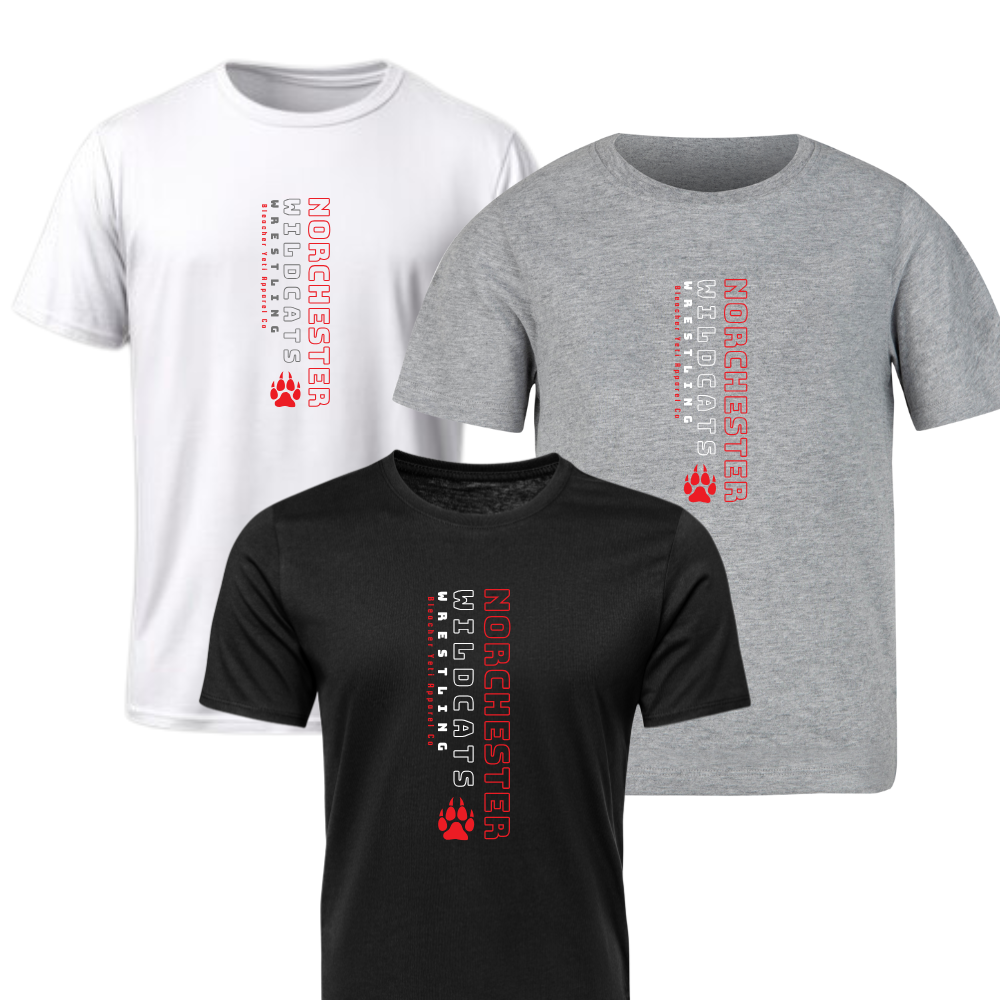 Norchester Wrestling Vertical Tee Shirt