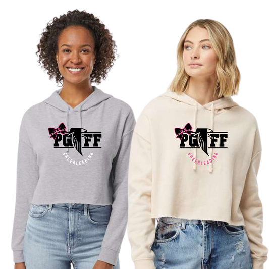 PGFF  Lightweight Crop Top Hoodie -  Bow