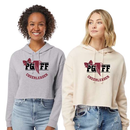 PGFF  Lightweight Crop Top Hoodie -  Bow