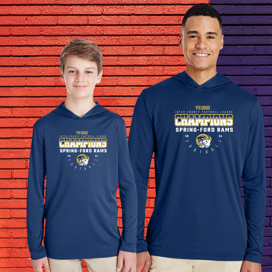 Spring-Ford ICFL Champs Performance Long Sleeve Hoodie