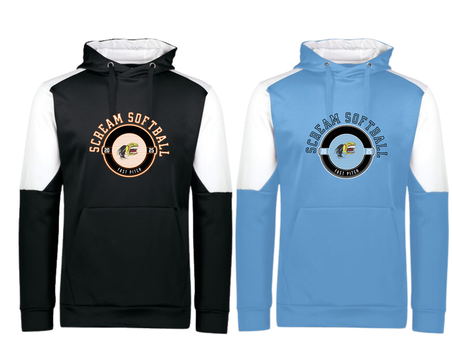 Scream Varsity Blue Chip Contrast Hoodie