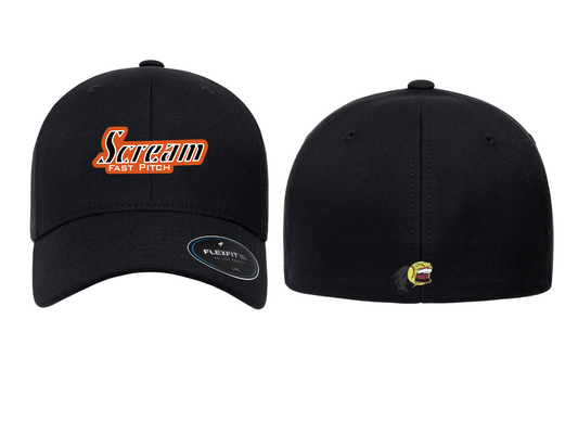 Scream Softball Flexfit Baseball Hat