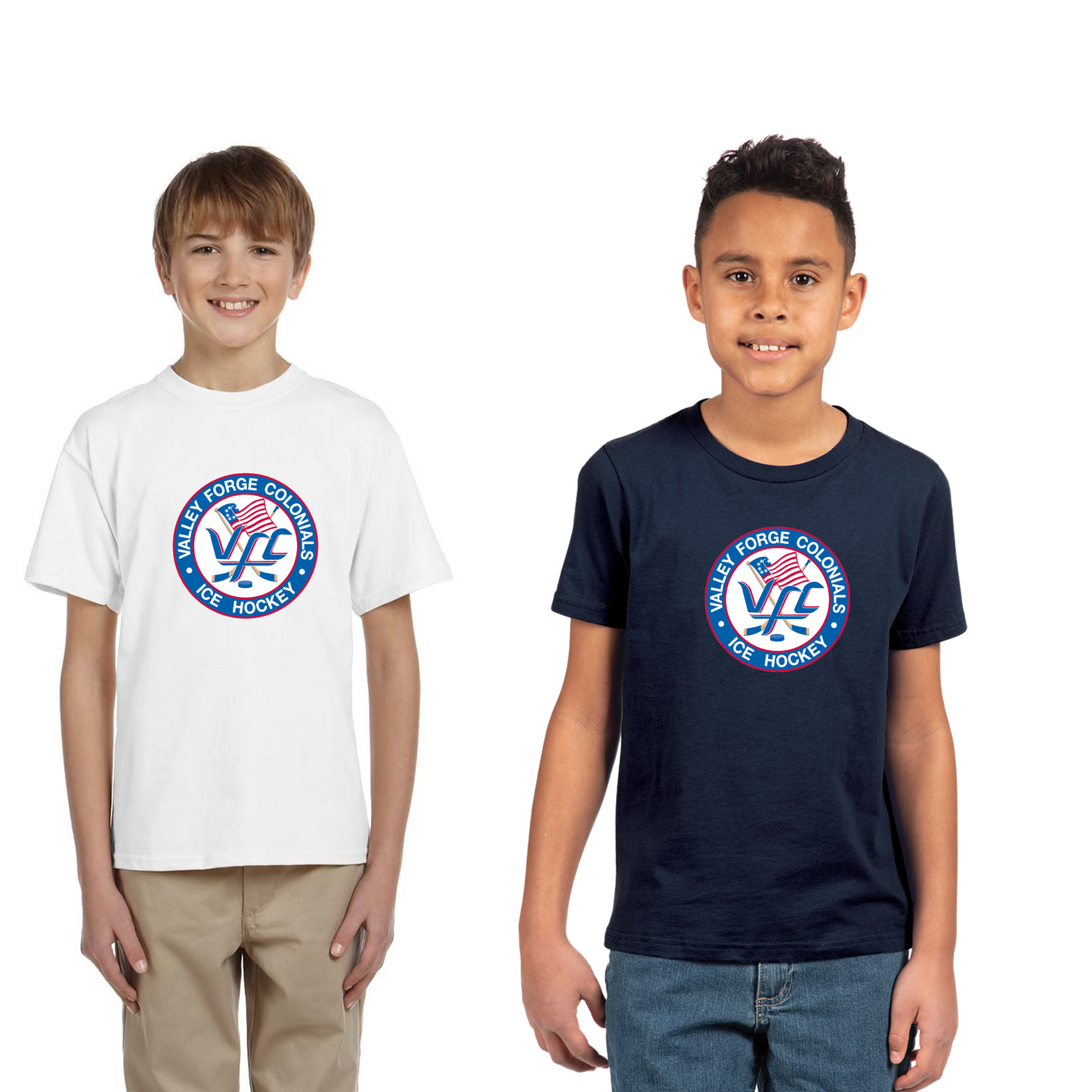 Colonials OG Youth Tee White & Navy