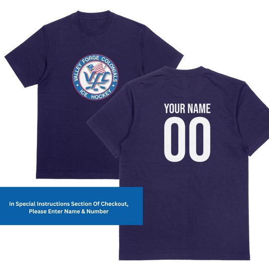 Colonials Custom Tee Shirt Name & Number