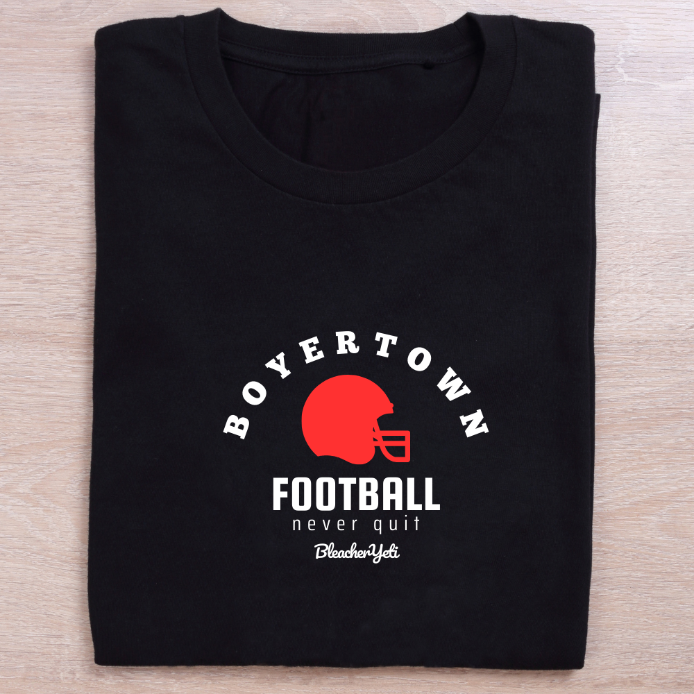 Boyertown Helmet Football Youth Black Tee